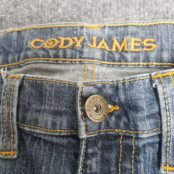 Cody James Jeans Mens 30x34 Blue Straight Embroidered Cowboy Western Rodeo - Picture 5 of 10